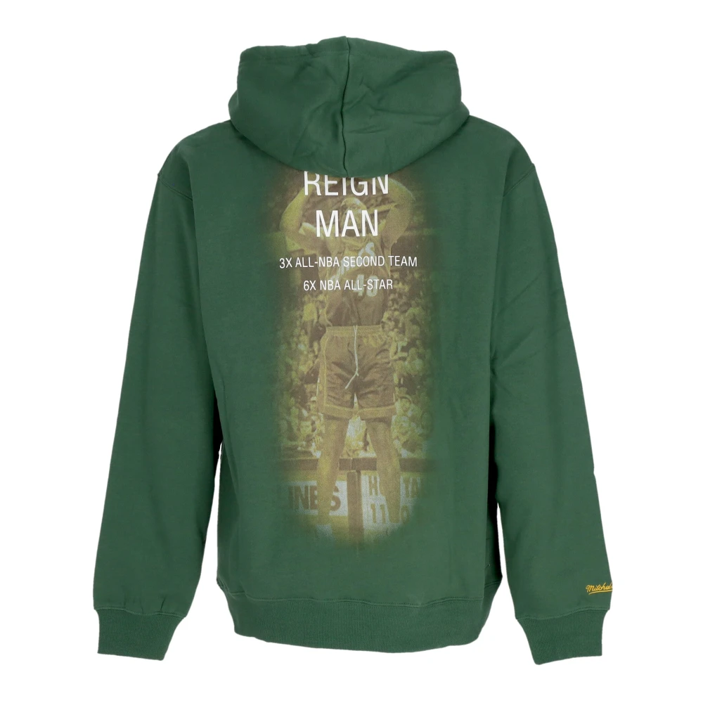 Mitchell & Ness Vintage Logo Hoodie Shawn Kemp Green Heren