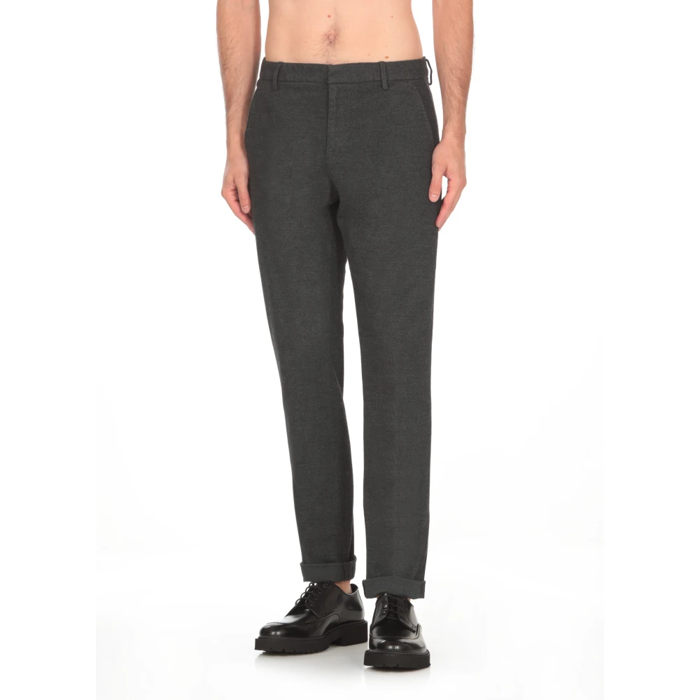 Dondup Grijze Katoenmix Broek met Zakken Gray Heren