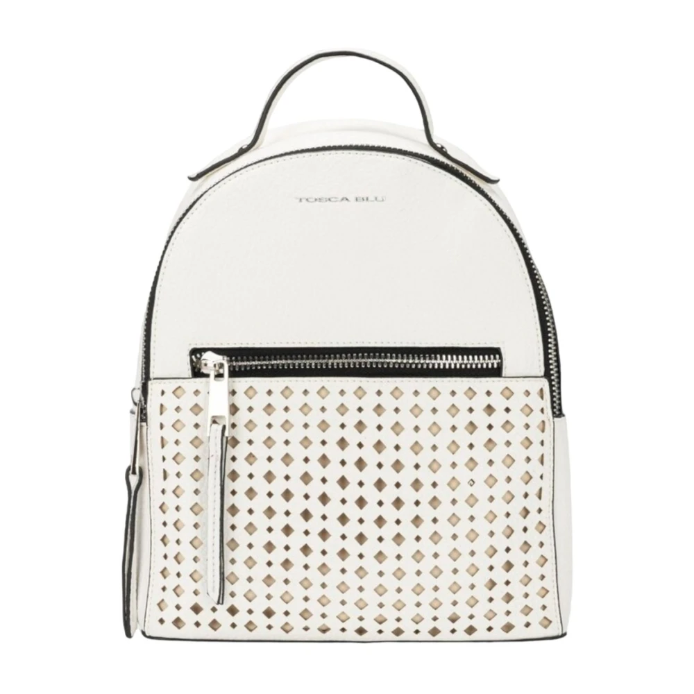 Tosca Blu Stijlvolle Rugzak voor Dagelijks Gebruik White Dames