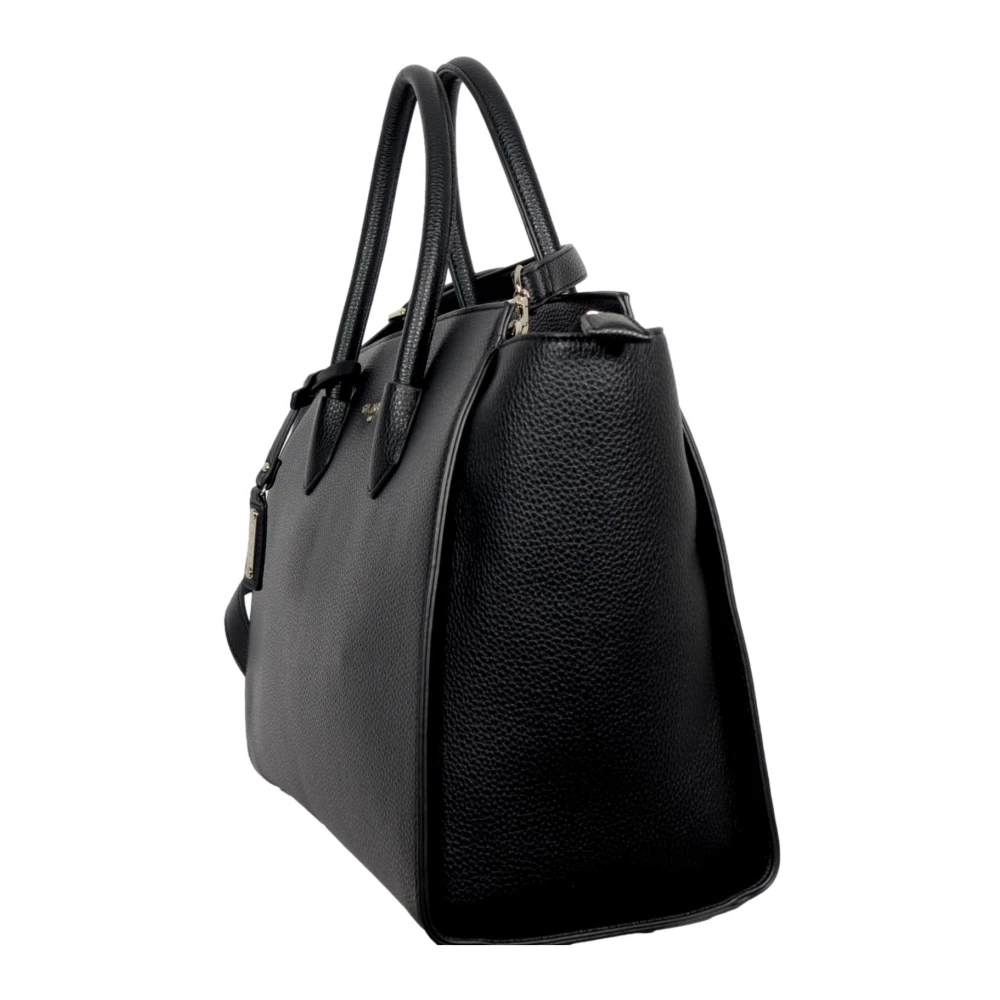 Gaëlle Paris Maxi Shopper Eco Leer met Metalen Logo Black Dames