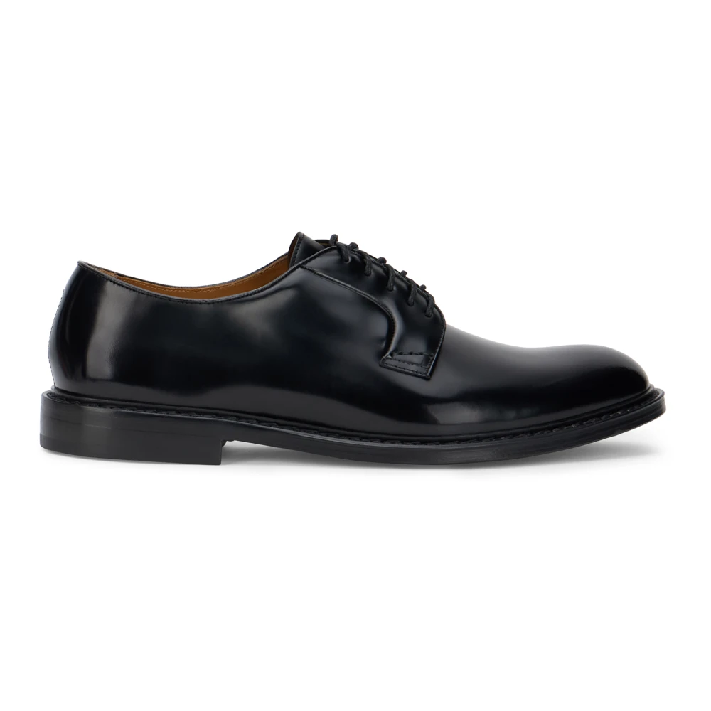 Doucal's Men's Black Dress Shoes, 11 Uk, Derby Lace-Up Shoe
