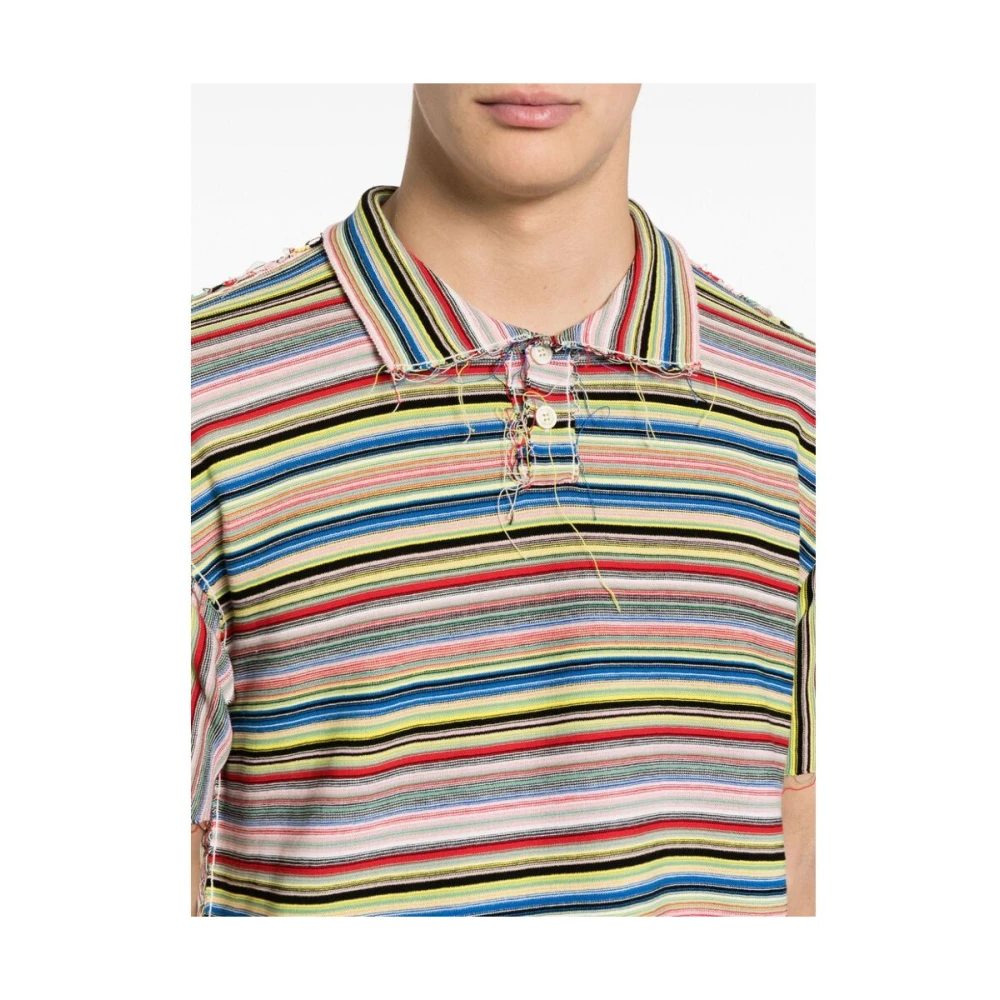 Maison Margiela Multicolor Gestreepte Polo Sweater Multicolor Heren