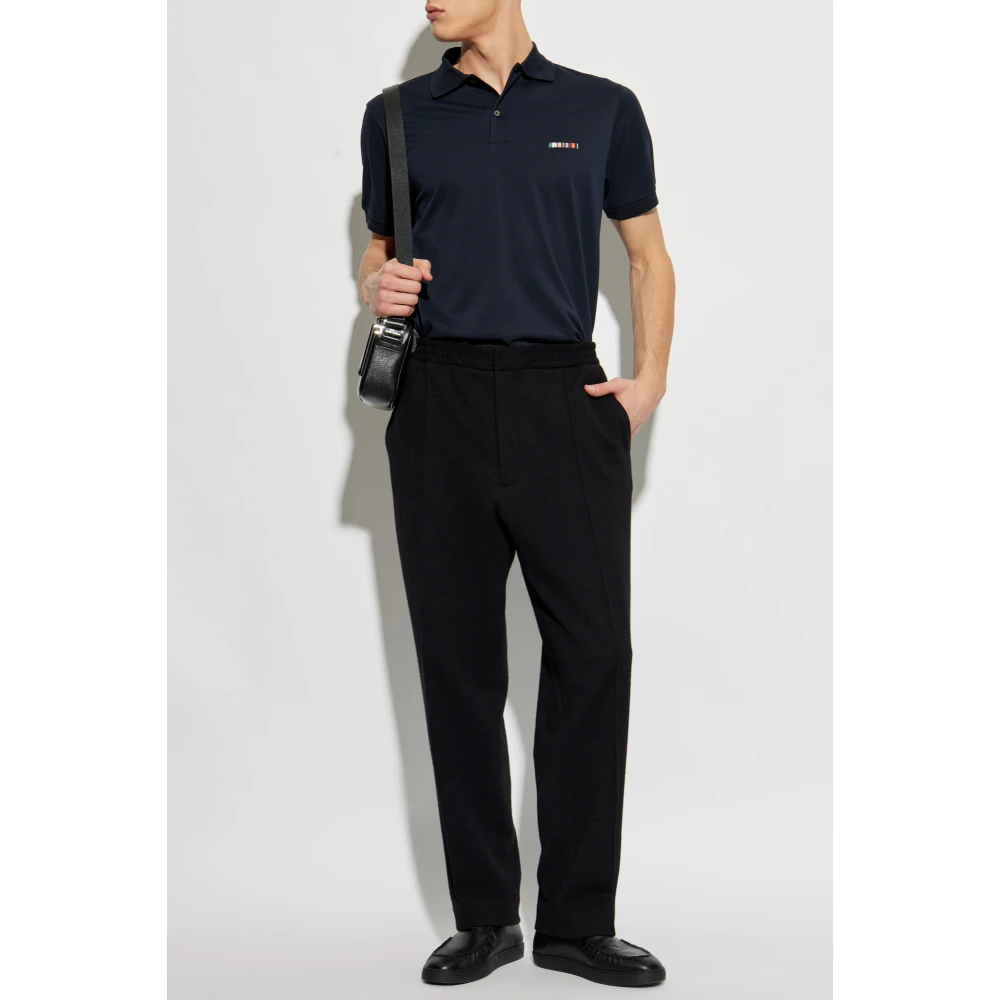 Paul Smith Katoenen polo Blue Heren