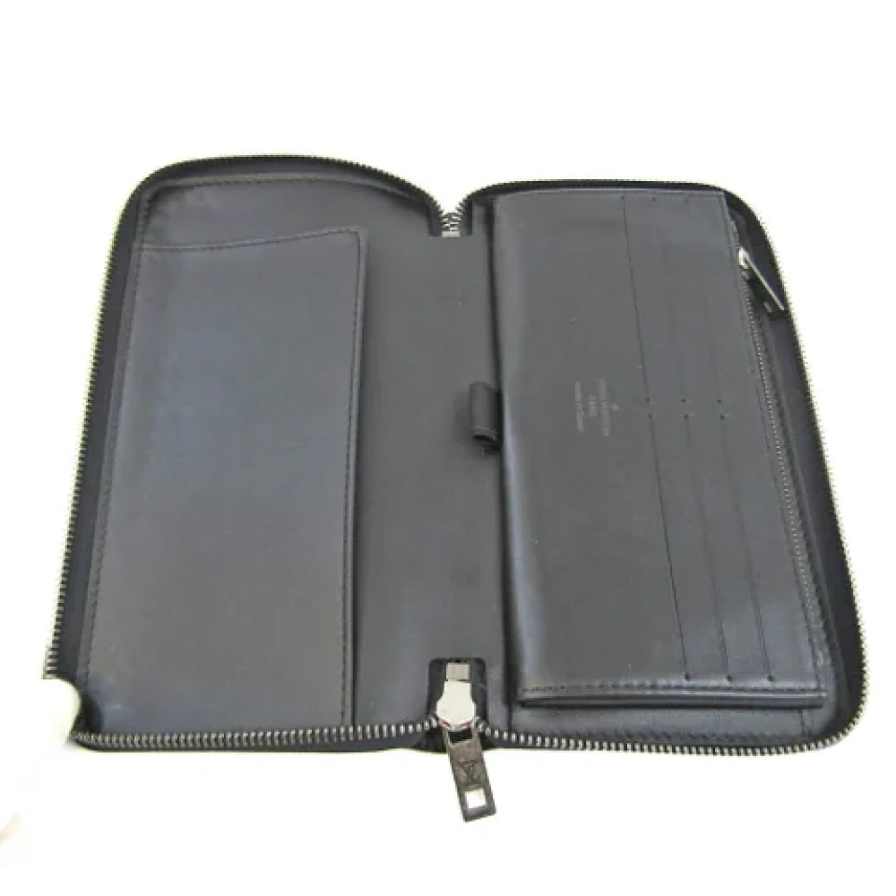 Louis Vuitton Vintage Pre-owned Leather wallets Black Heren