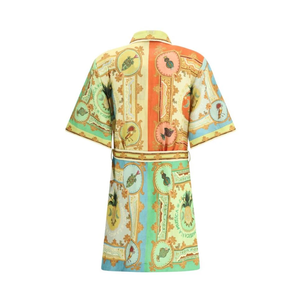 Alemais Multicolor Katoenen Overhemdjurk Multicolor Dames