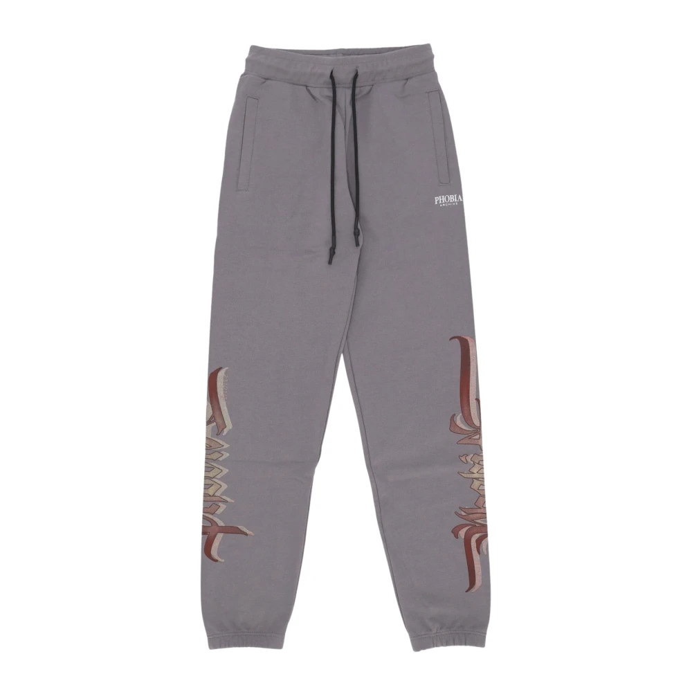 Phobia Archive Uomo Grigio - Pantaloni Lunghi In Tuta Leggera - Trousers - L