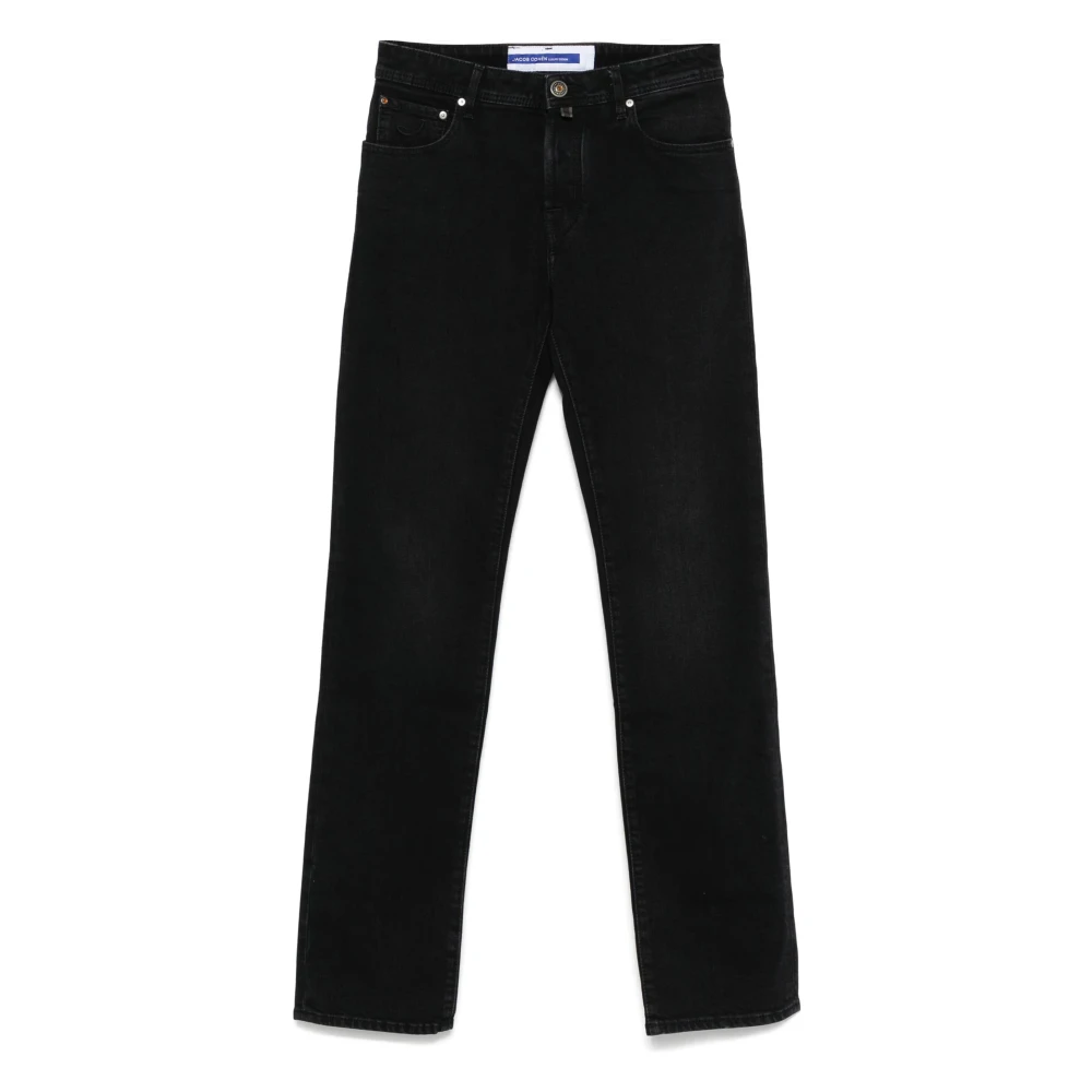 Jacob Cohën Handgemaakte Eduard Jeans met Japanse stoffen Black Heren