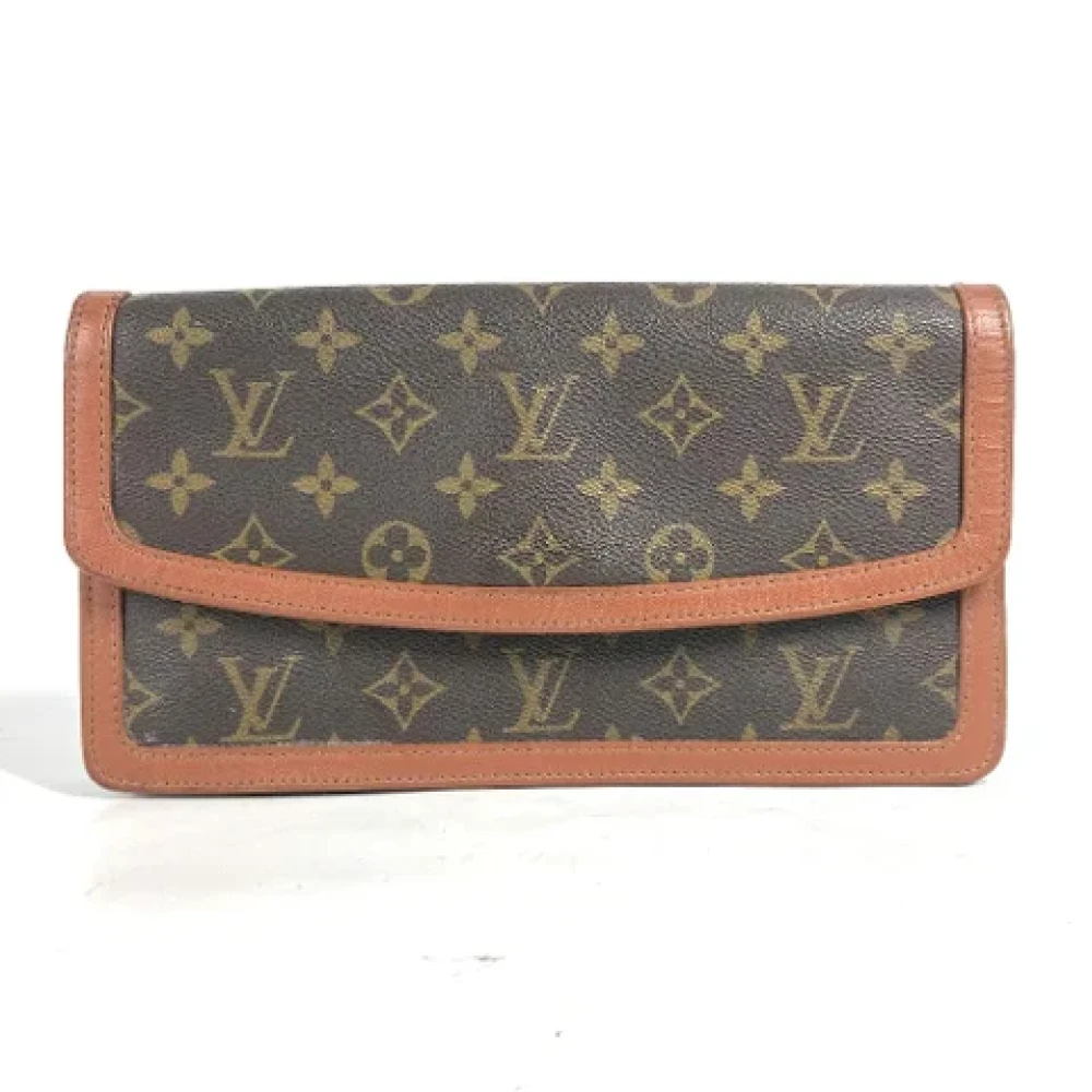 Louis Vuitton Vintage Pre-owned Cotton louis-vuitton-bags Brown Dames