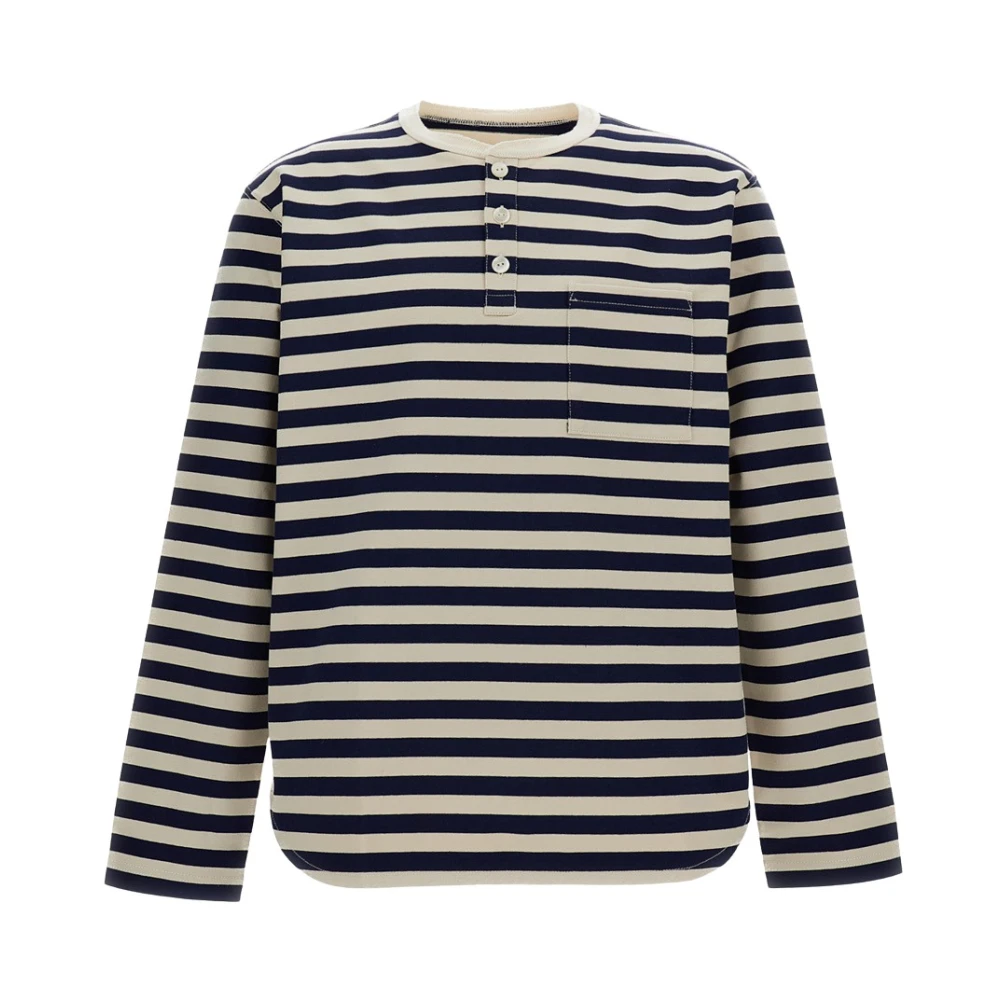 Junya Watanabe Multicolor Long Sleeve T-Shirts, Male, L, Striped Long-Sleeve T-Shirt