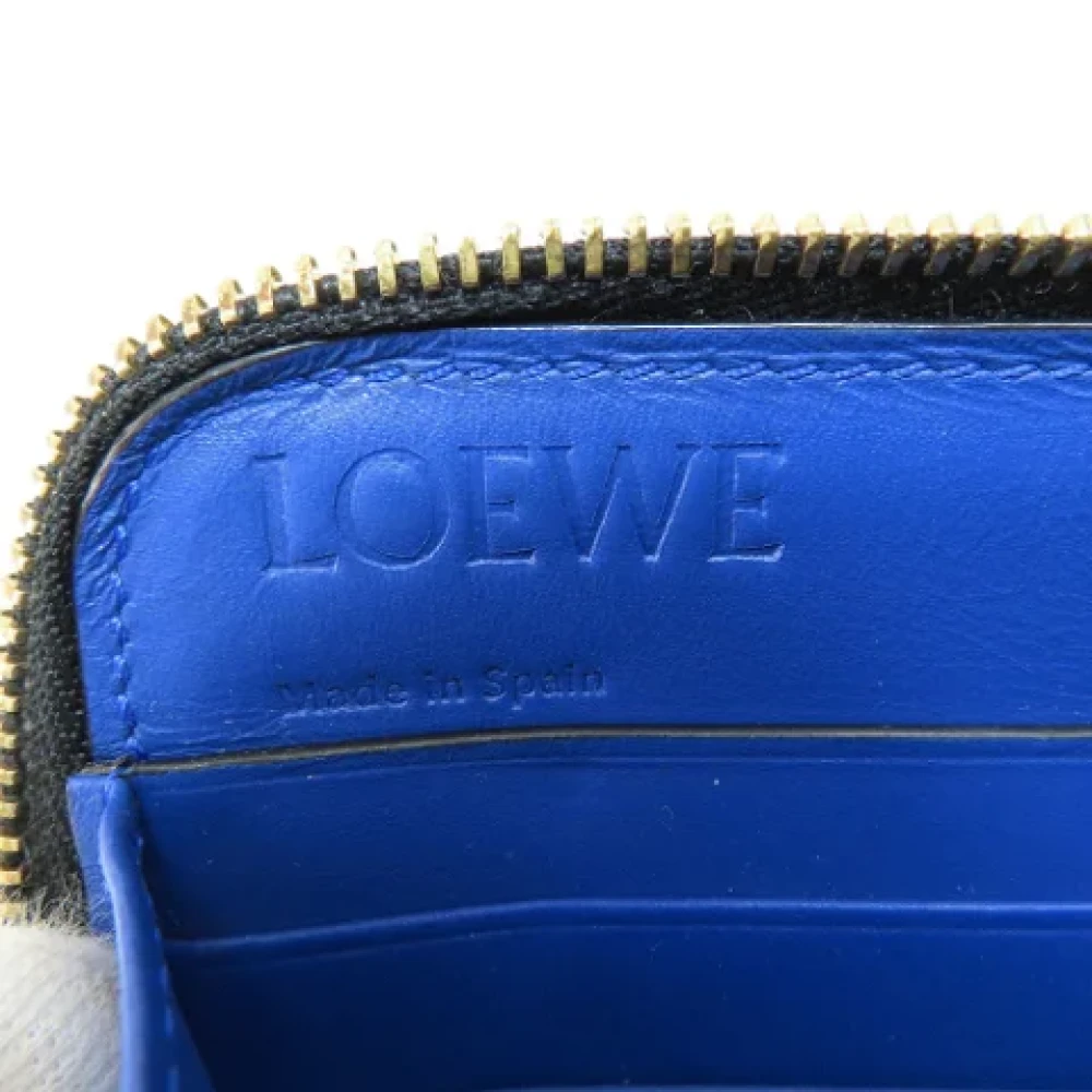 Loewe Pre-owned Leather wallets Black Dames