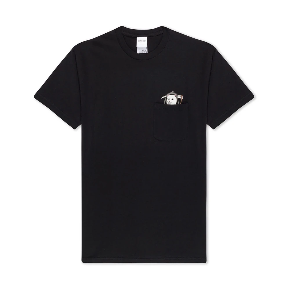 Ripndip T-Shirt 100% Katoen met Achterprint Black Heren