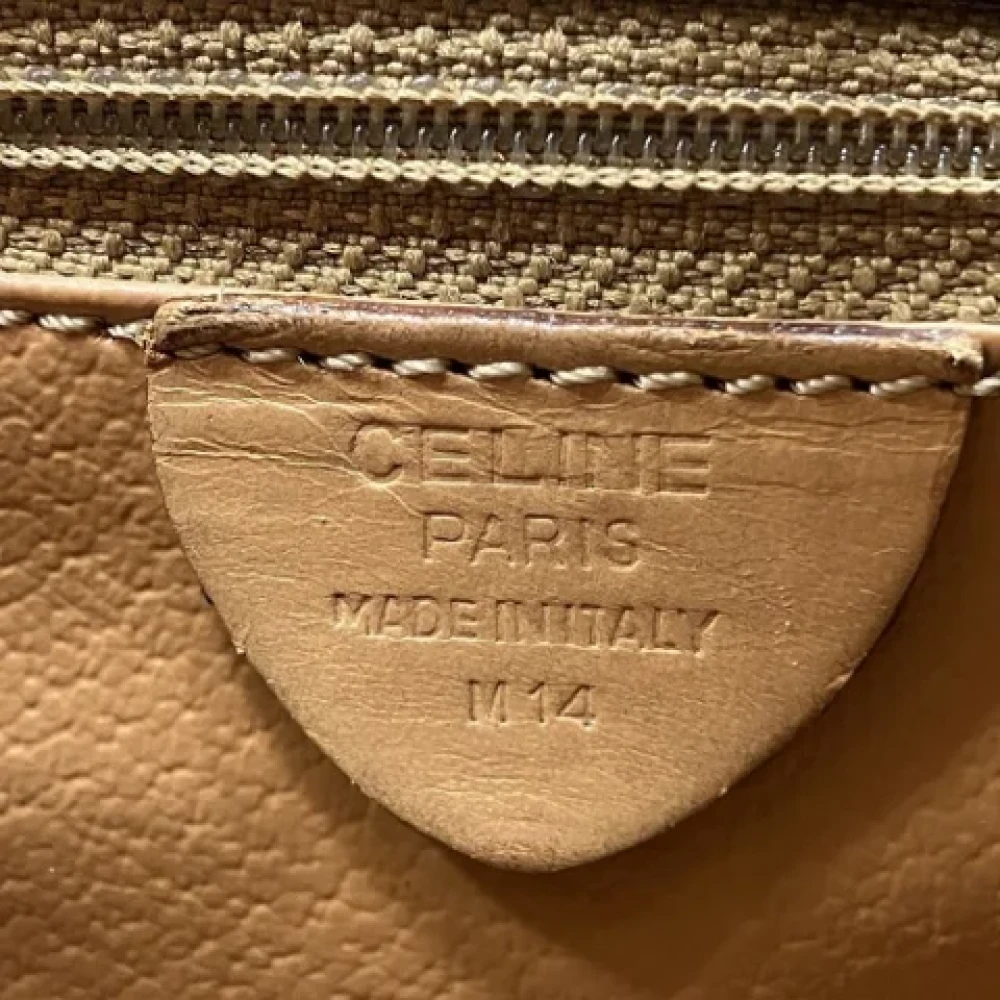 Celine Vintage Pre-owned Plastic shoulder-bags Brown Dames
