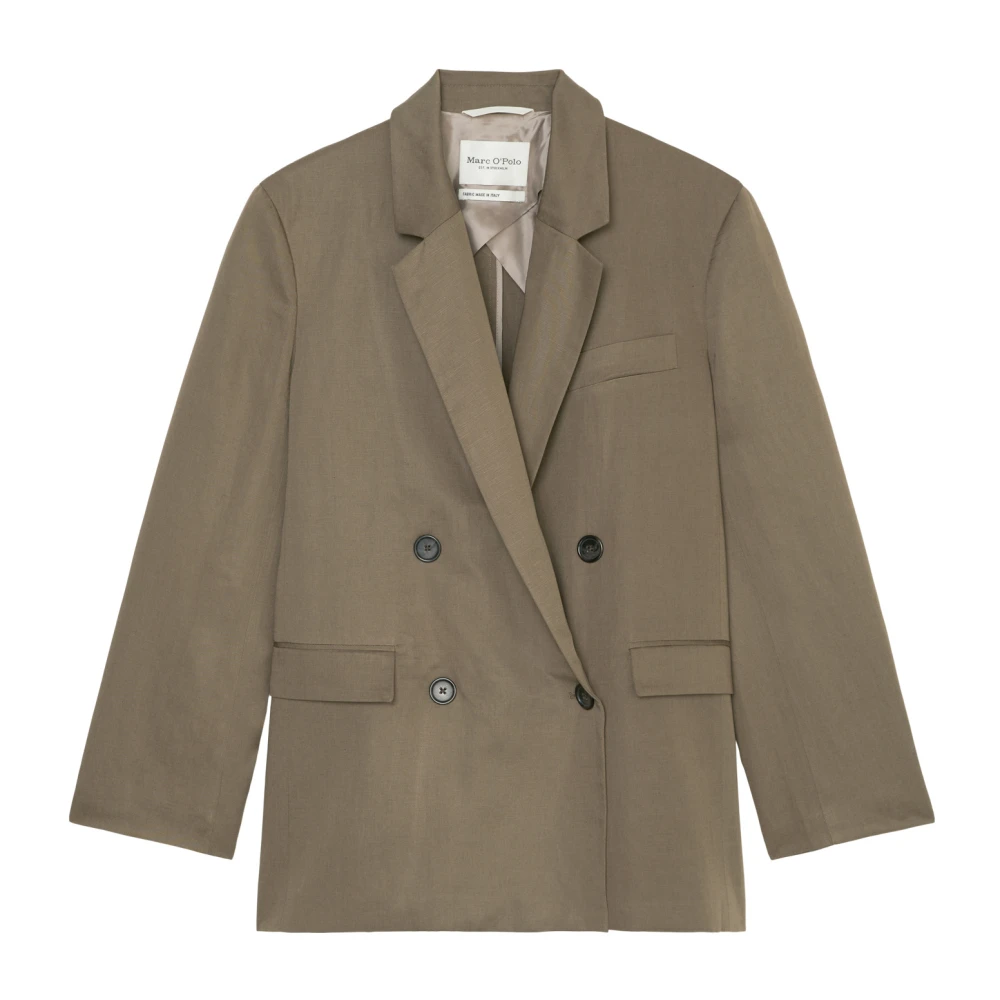 Marc O'Polo Relaxte double-breasted blazer Brown Dames