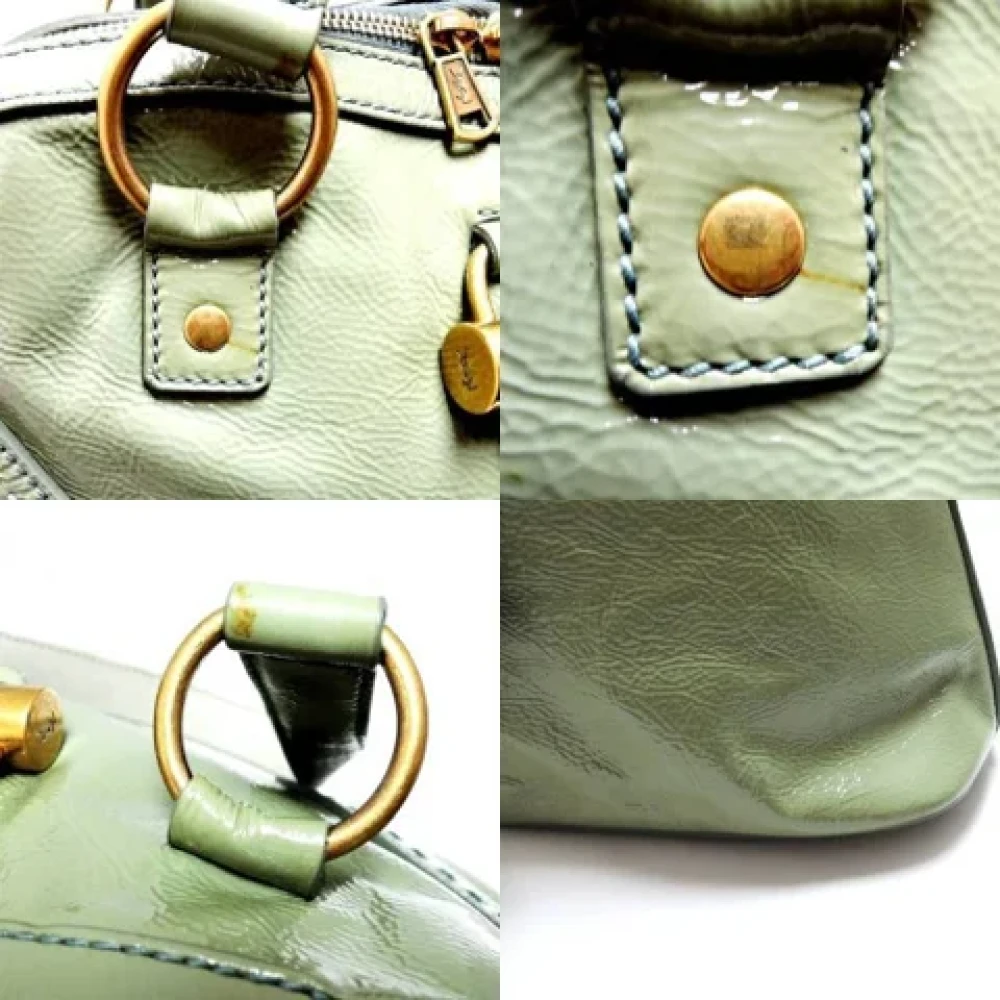 Yves Saint Laurent Vintage Pre-owned Fabric totes Green Dames