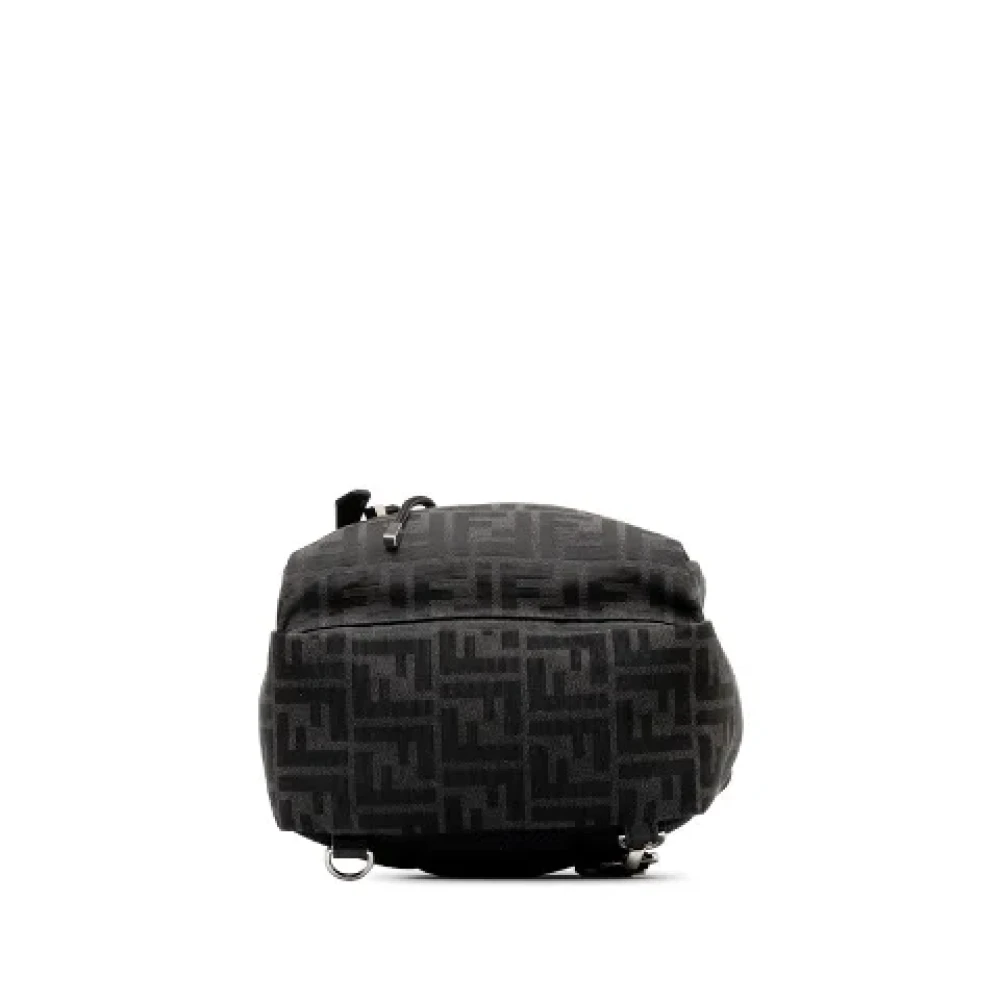 Fendi Vintage Pre-owned Canvas backpacks Black Dames