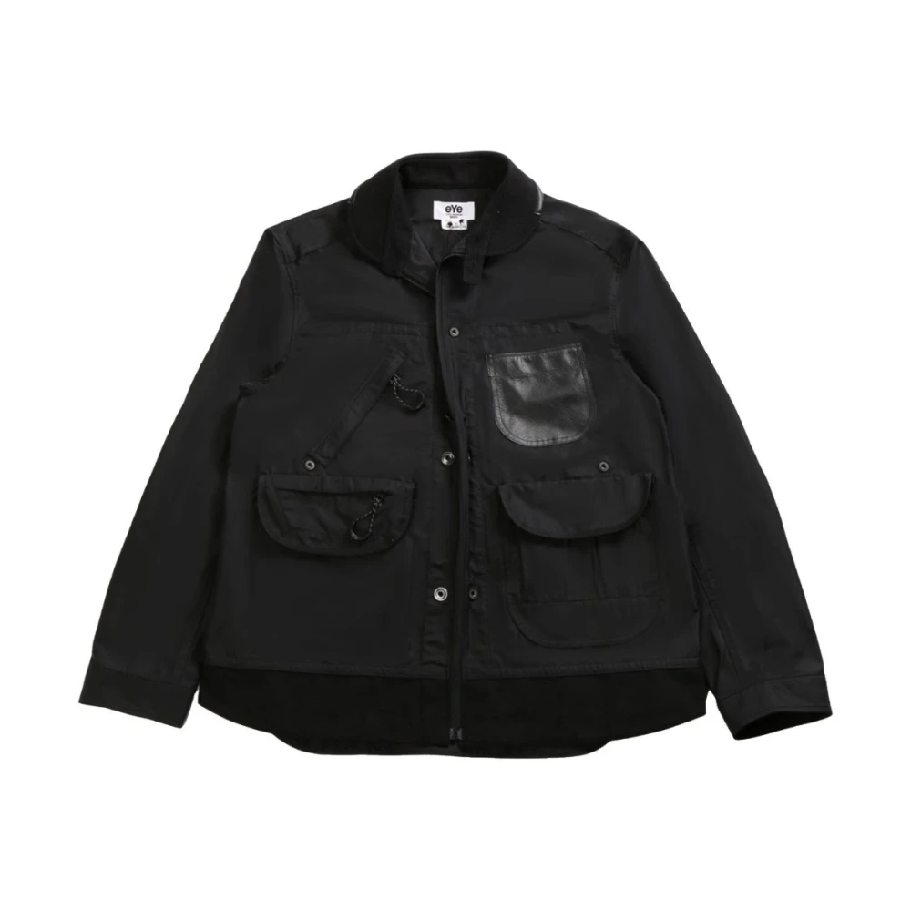 Junya Watanabe Men's Black Light Jackets,, Light Jacket With Front Pockets Medium