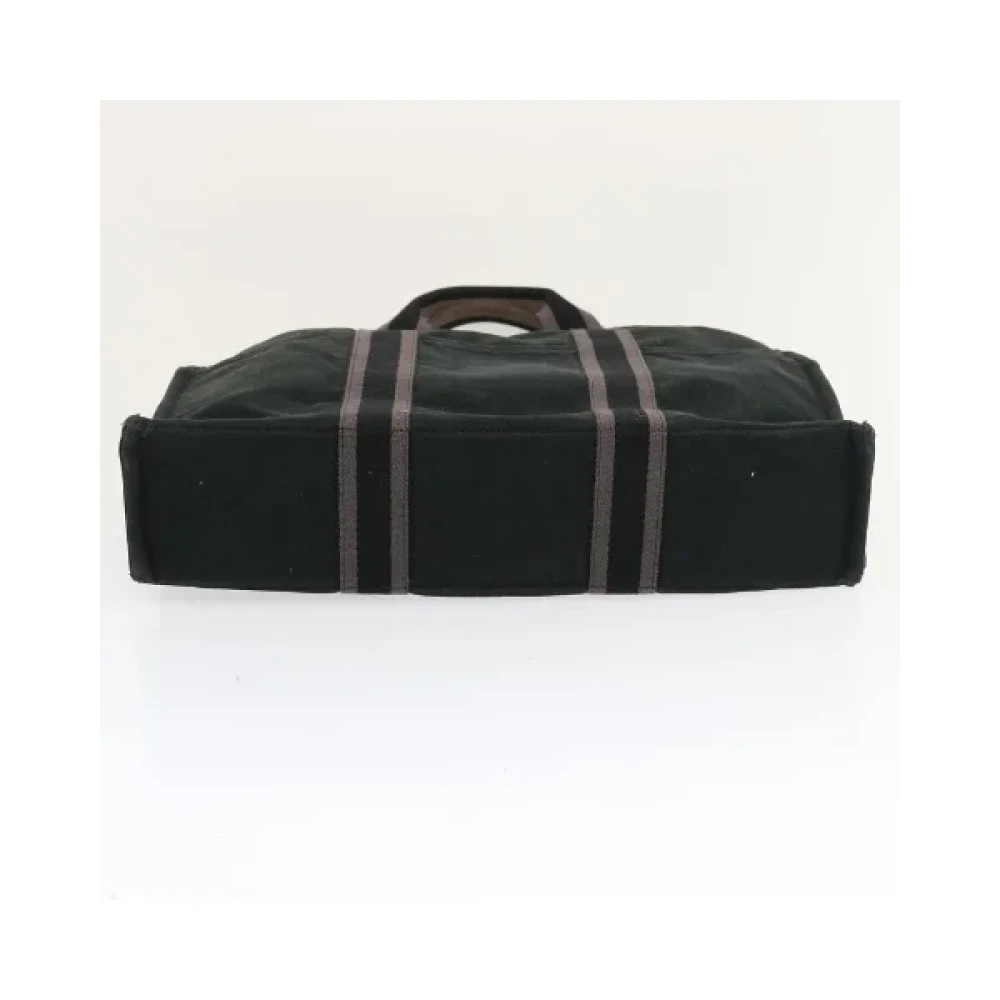 Hermès Vintage Pre-owned Cotton handbags Black Dames