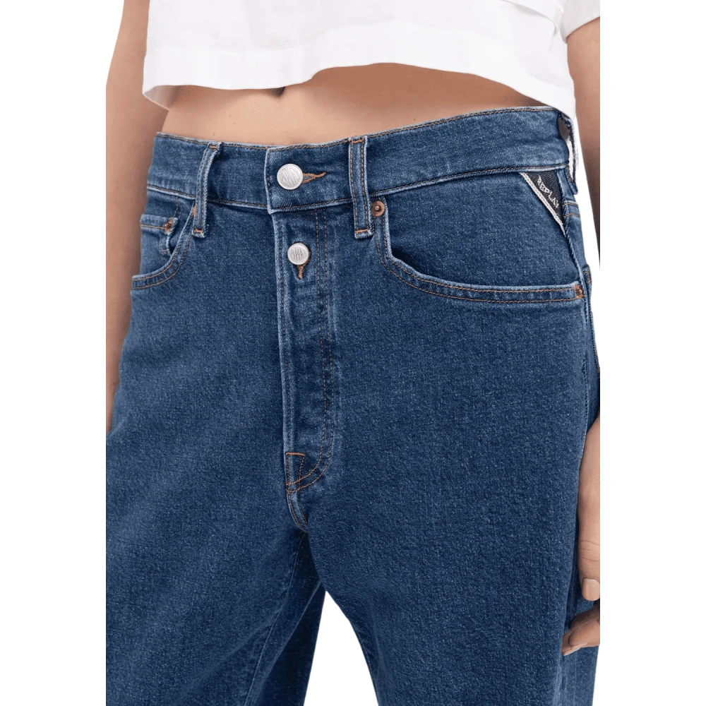 Replay Donkerblauwe denim broek Blue Dames