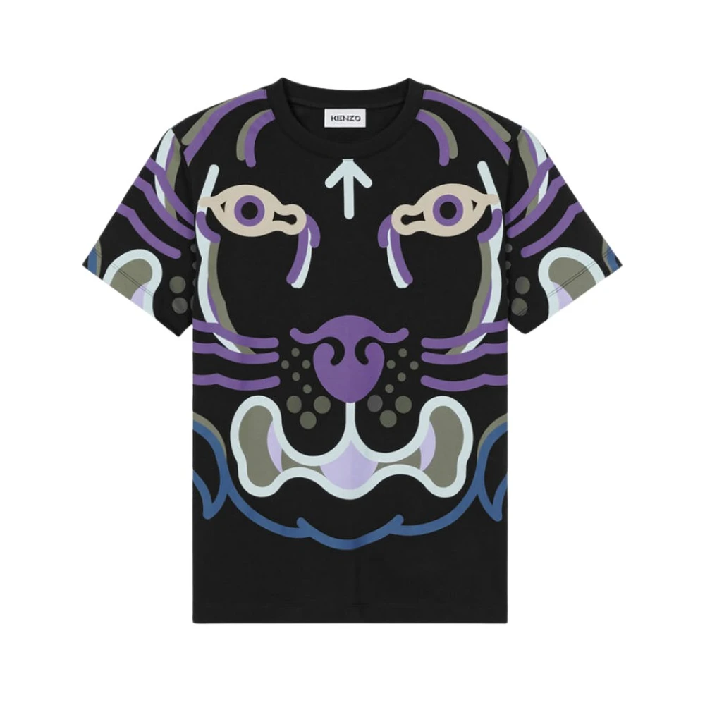 Kenzo Grafische K-Tiger Loose T-Shirt Black Dames