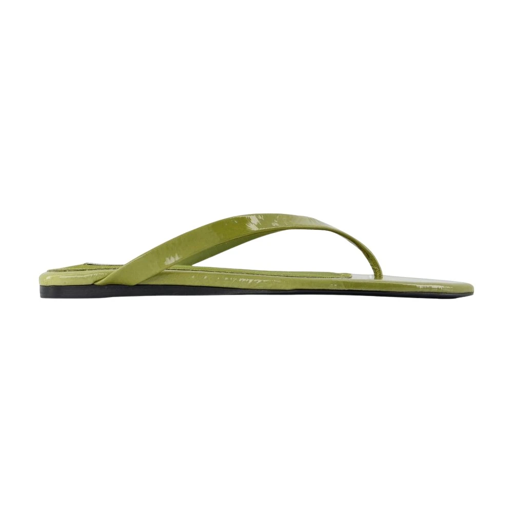 Ami Paris Women's Green Flip Flops, 6 Uk, Pointed Toe Sandals