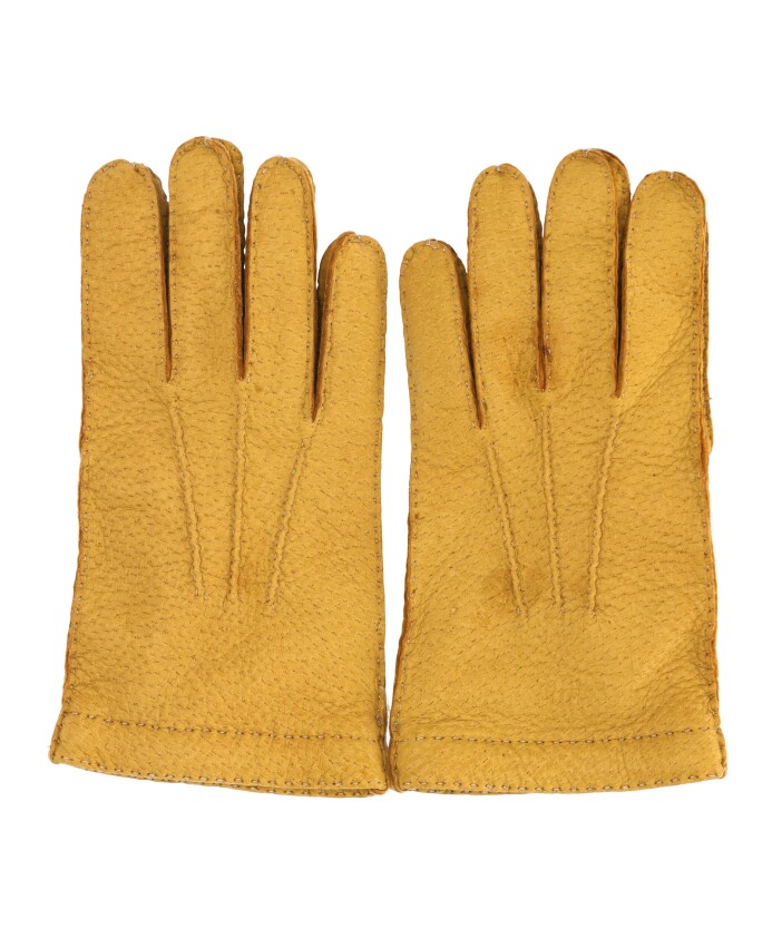 dark-yellow-cashmere-lined-gloves