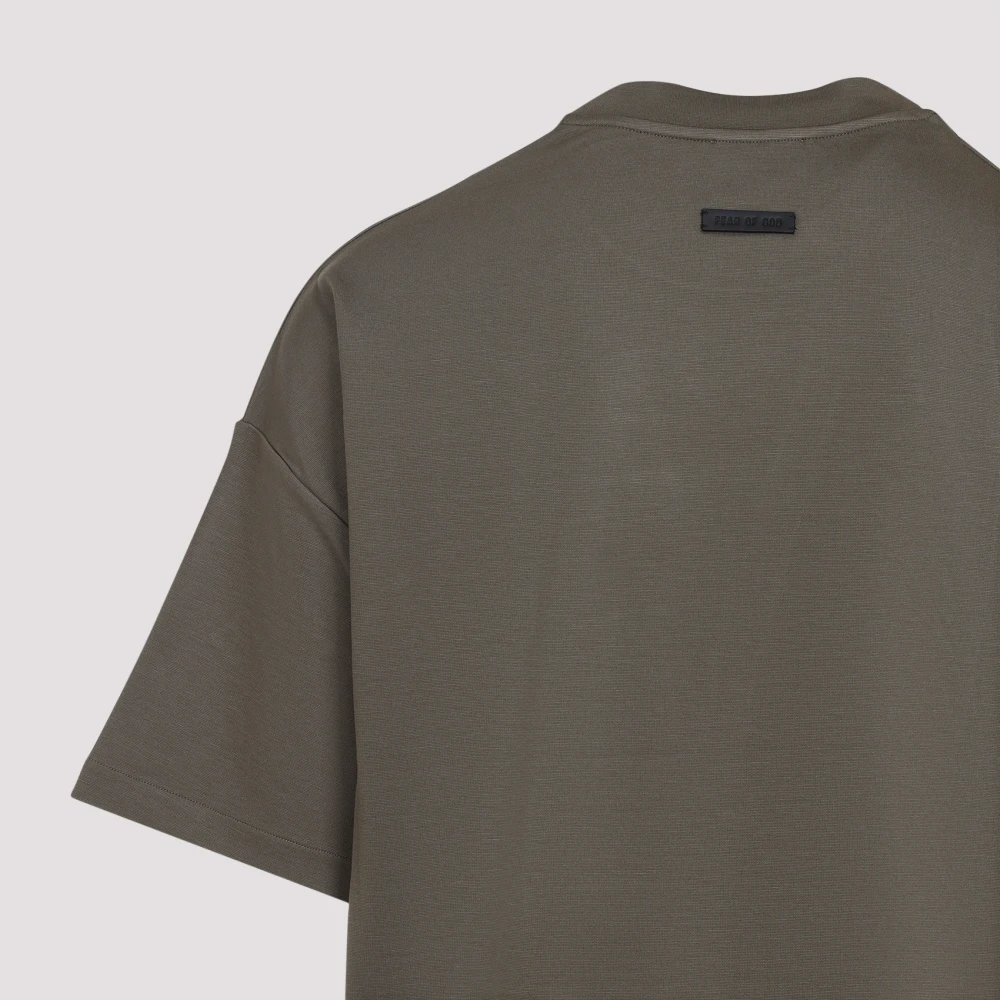 Fear Of God Houten korte mouw T-shirt Green Heren