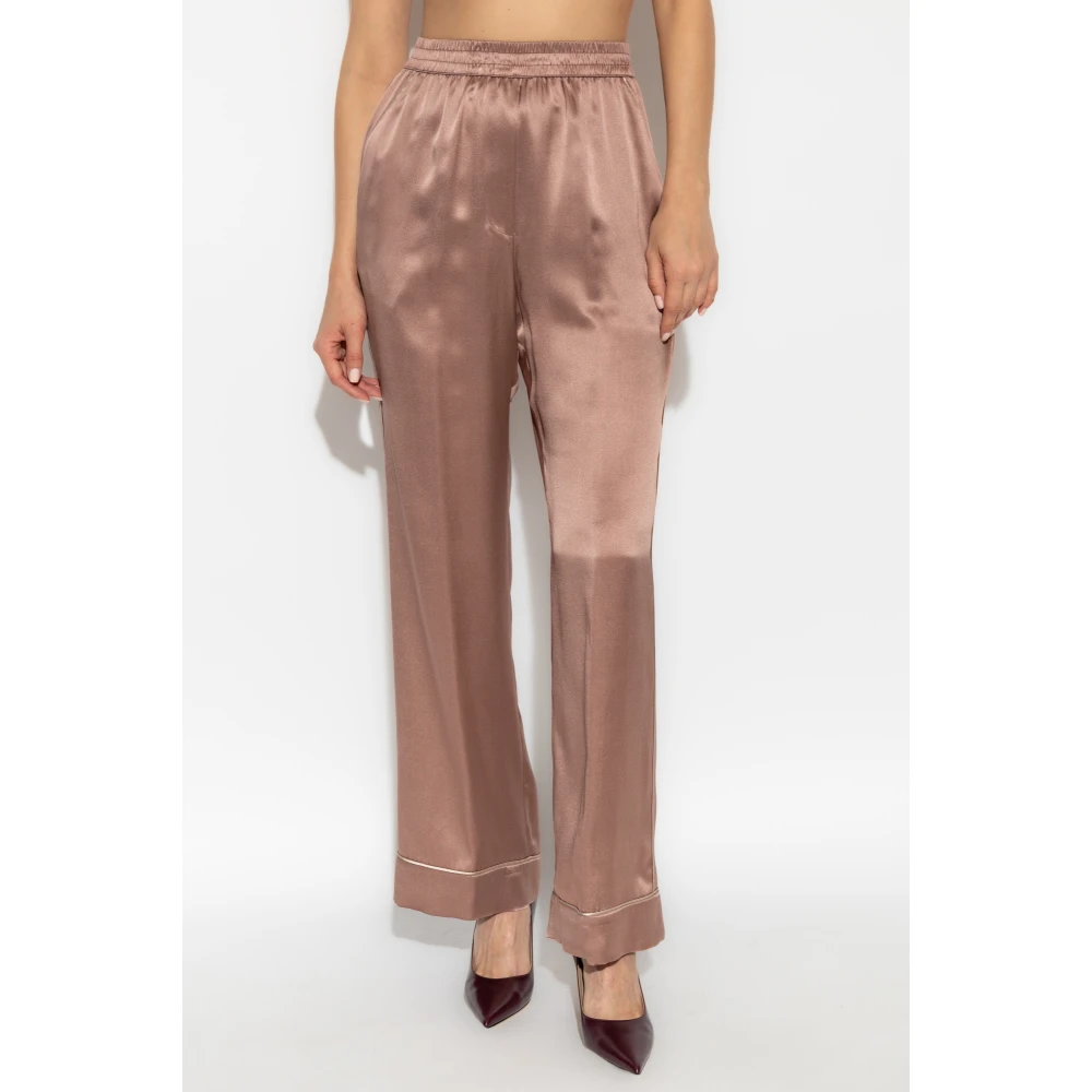 Dolce & Gabbana Zijden pyjamabroek Pink Dames