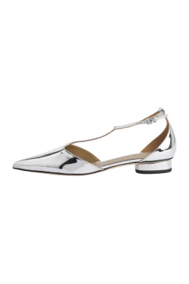 Silver Ballerina Flats