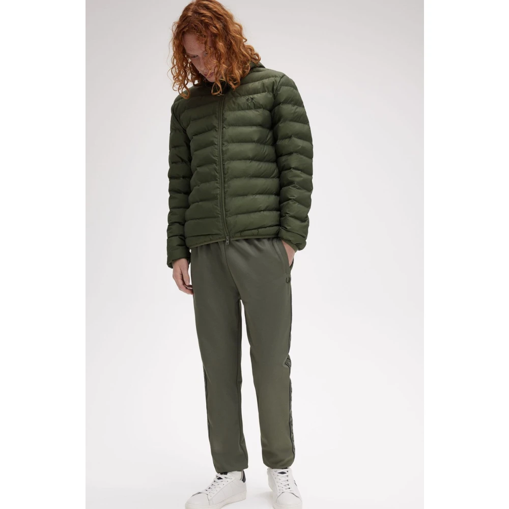 Fred Perry Groene Gevoerde Jas met Capuchon Green Heren