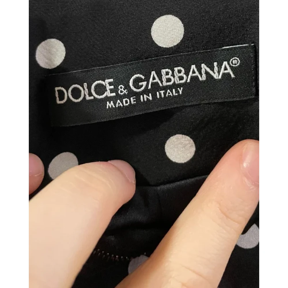 Dolce & Gabbana Pre-owned Silk bottoms Black Dames