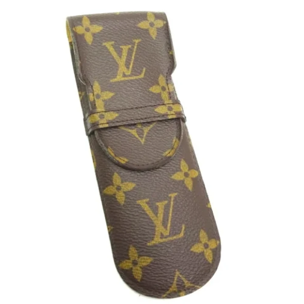 Louis Vuitton Vintage Pre-owned Fabric home-office Brown Dames