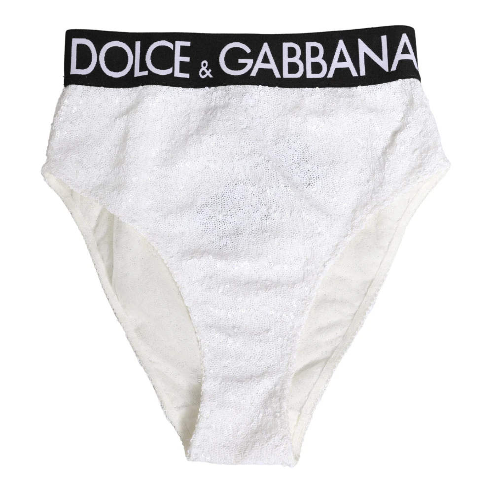 Dolce & Gabbana Women's White High Waist Panty - Underpants - S - Underwear