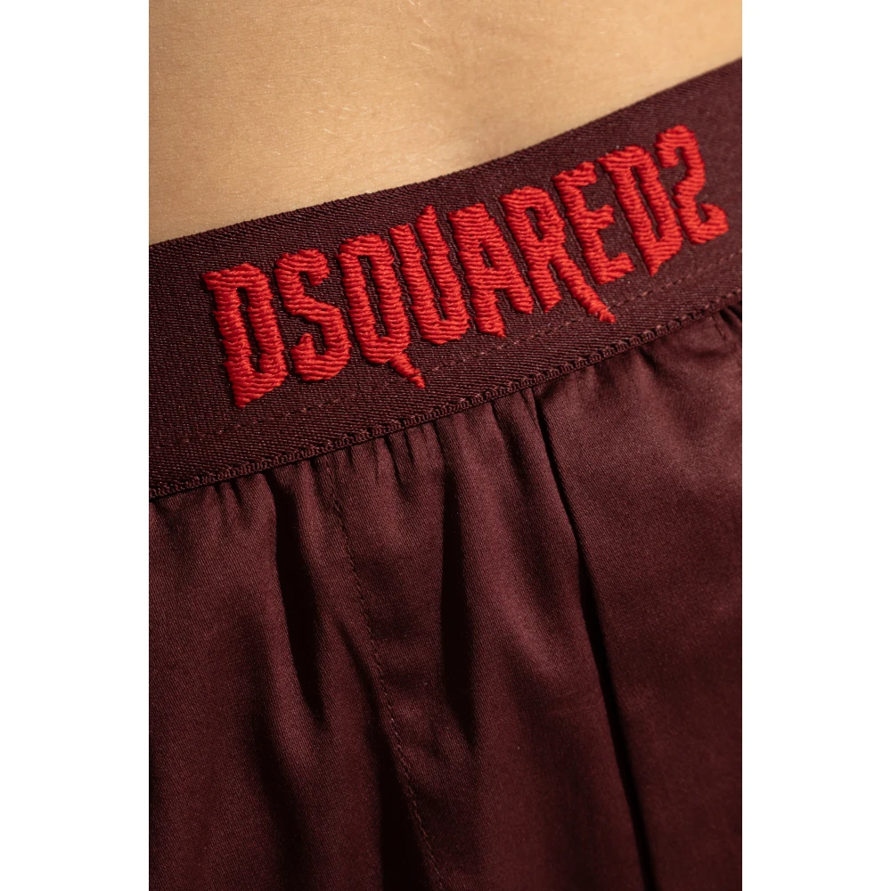 Dsquared2 Katoenen Boxershorts Red Dames