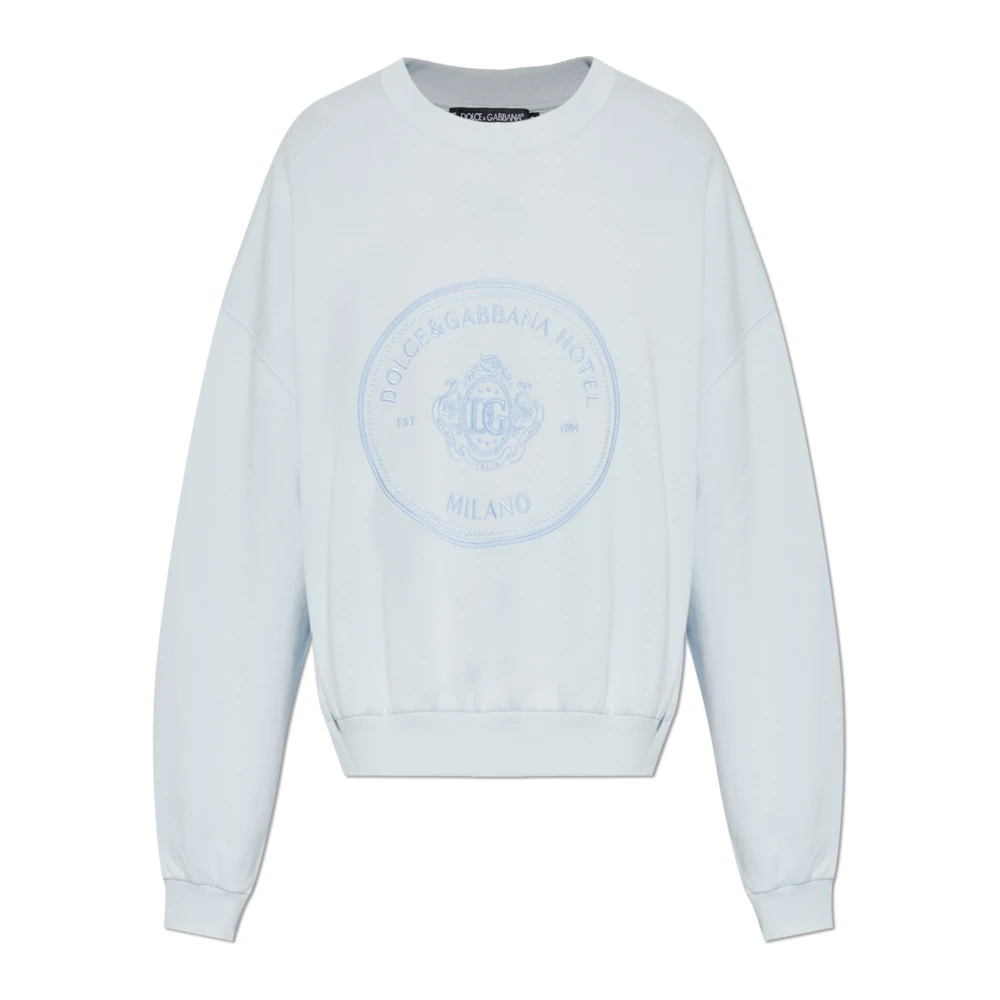 Dolce & Gabbana Damen Blau Sweatshirts & Hoodies, Mgröße: