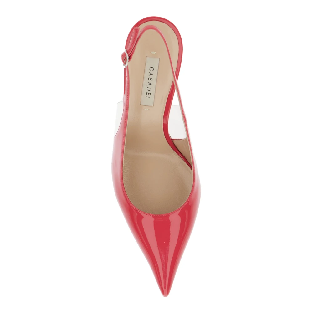 Casadei Roze Slingback Pumps met hoge hak Pink Dames