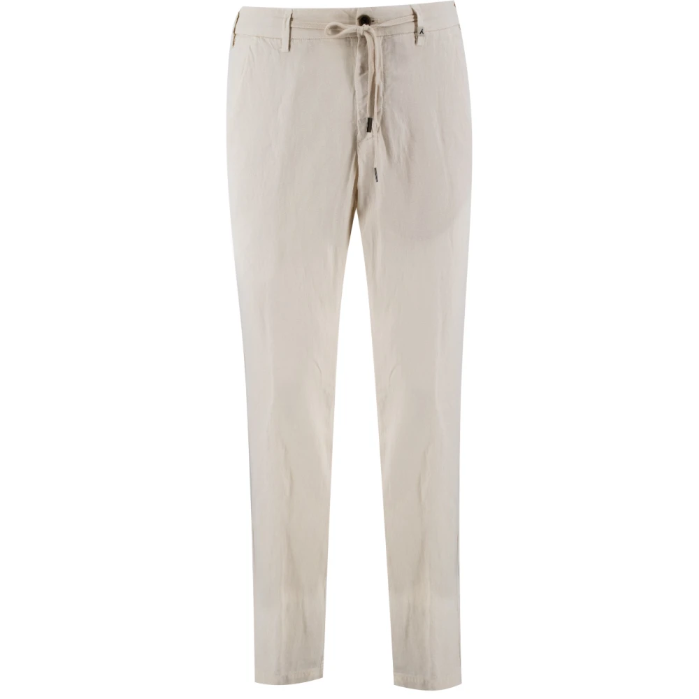 Myths Slim Fit Trekkoordbroek White Heren
