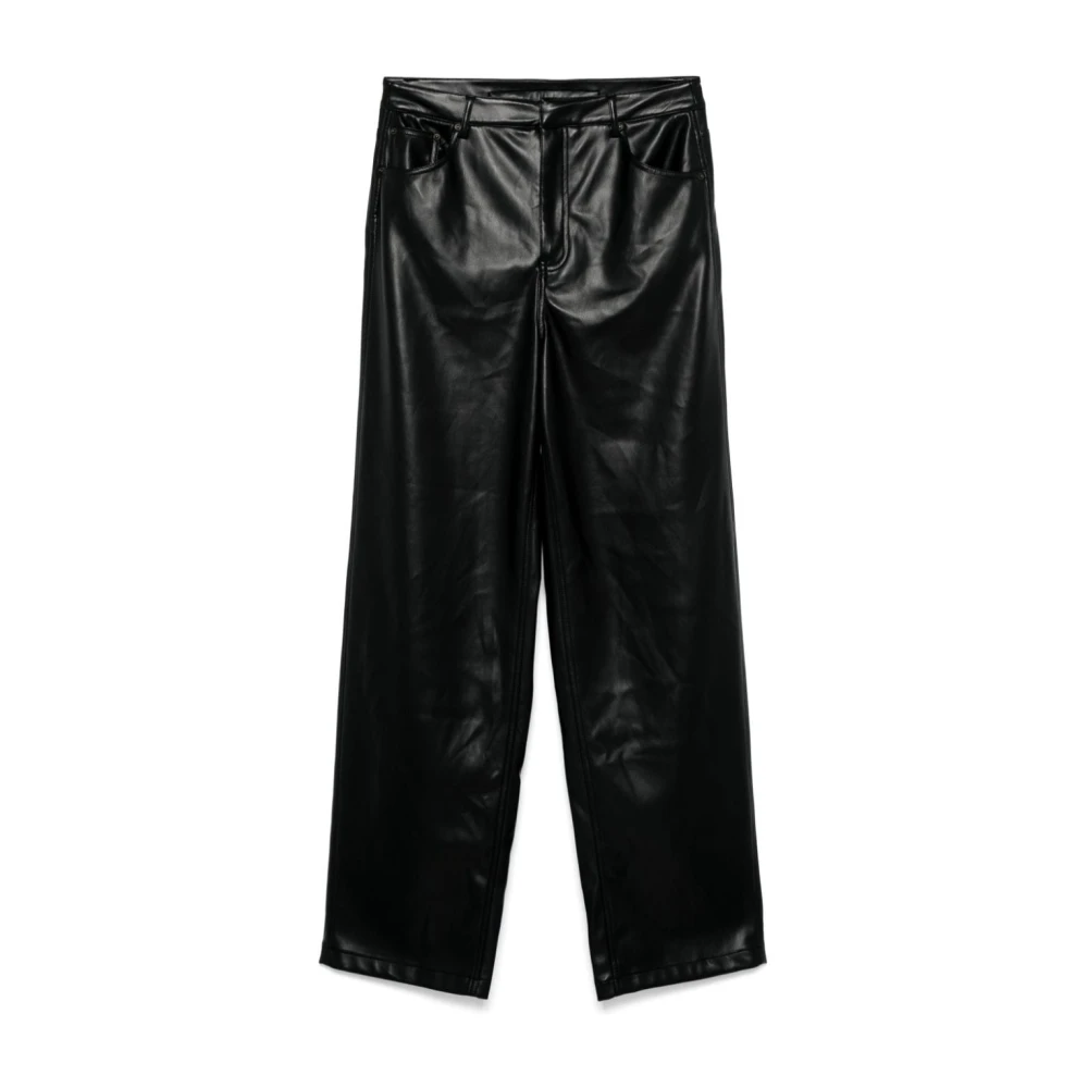 Rotate Birger Christensen Wijde Pijp Zwarte Broek Black Dames