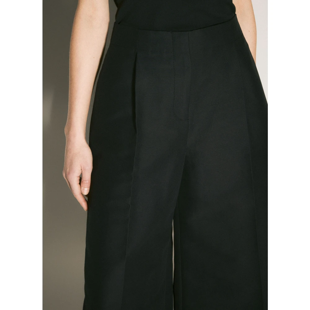 Marni Katoen Cady Cropped Ballon Broek Black Dames