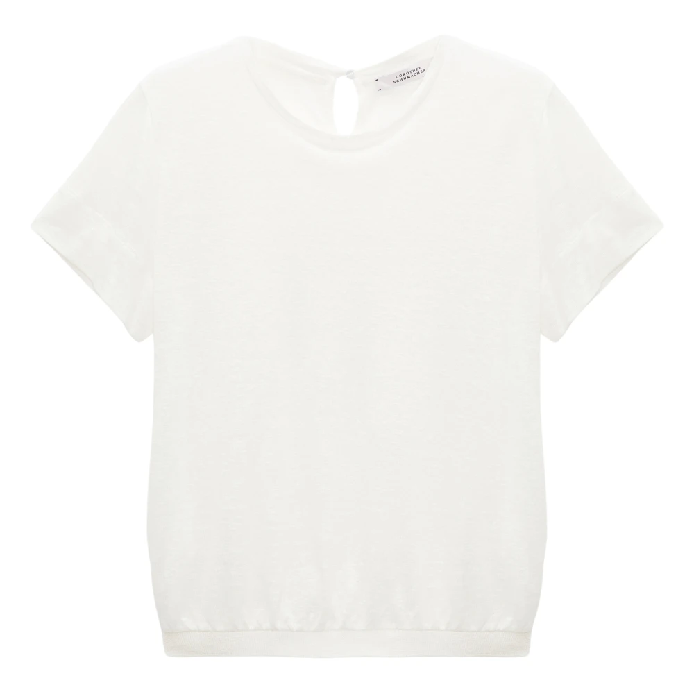 Dorothee Schumacher Women's White T-Shirts, M, Natural Ease Shirt