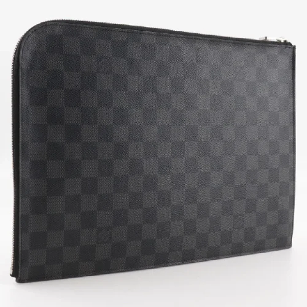 Louis Vuitton Vintage Pre-owned Canvas clutches Black Heren