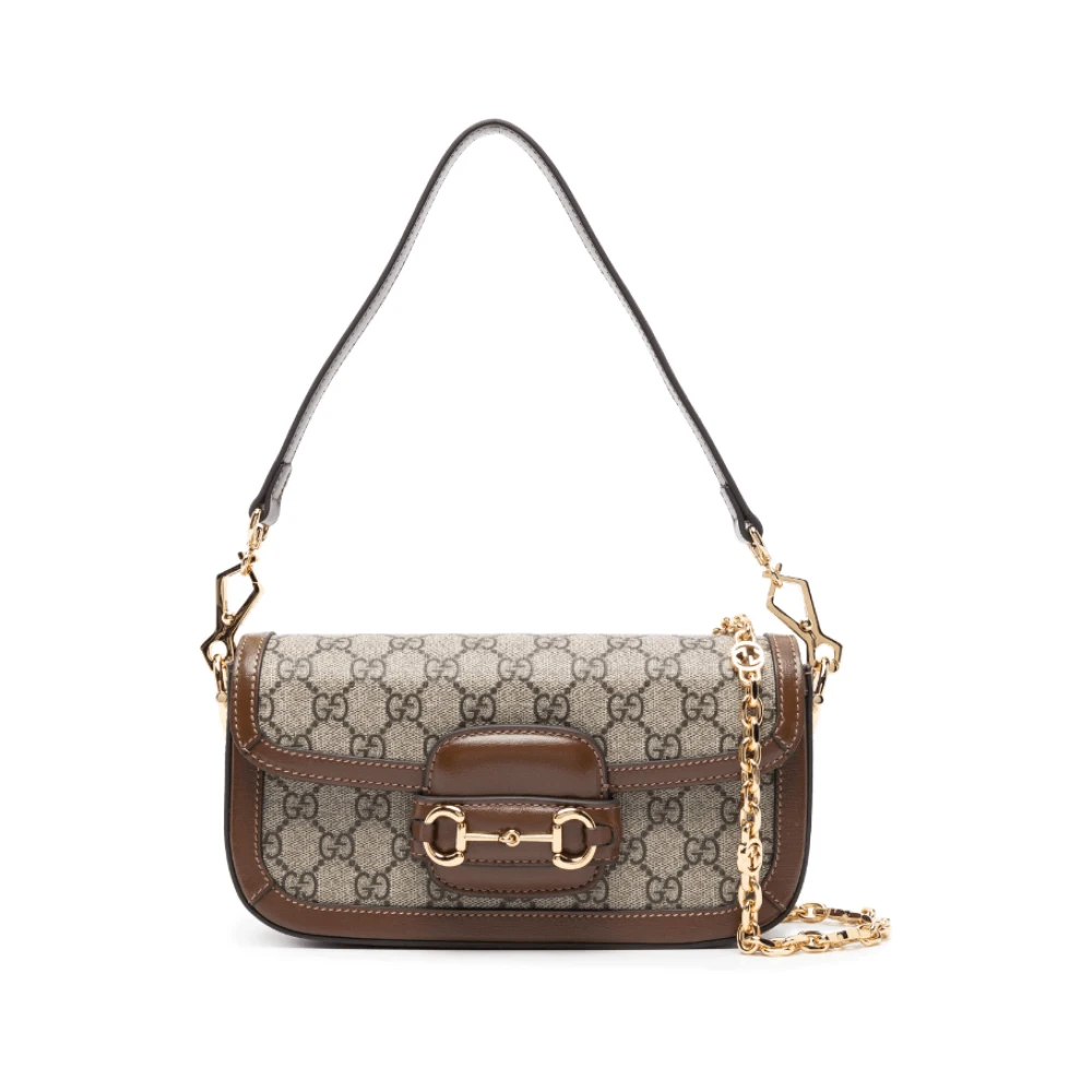 Gucci 1955 Horsebit Schoudertas Brown Dames