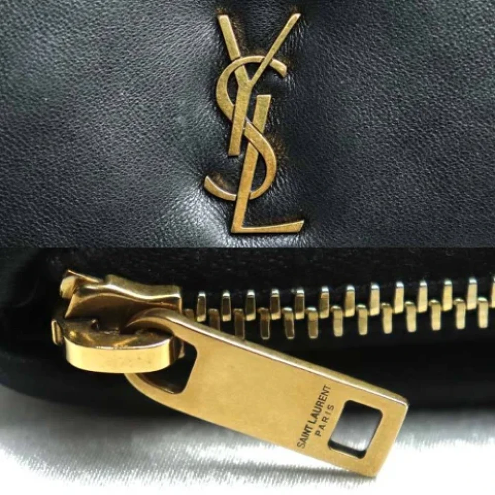 Yves Saint Laurent Vintage Pre-owned Leather wallets Black Dames
