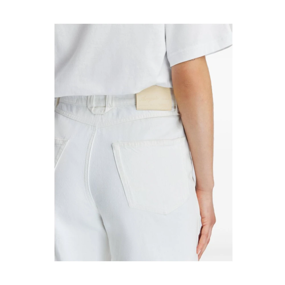 Axel Arigato Witte Wide Leg Denim Jeans White Dames