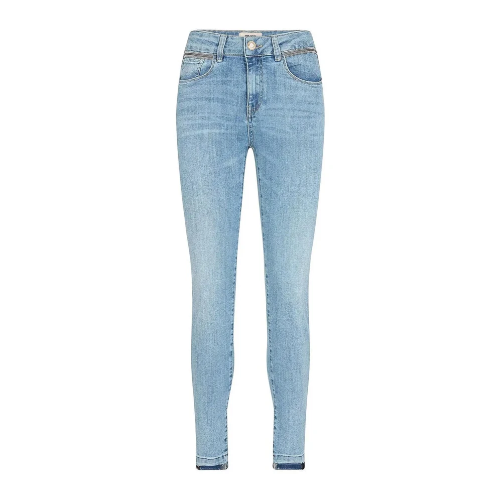 Slim-Fit High Waist Jeans Light Blue