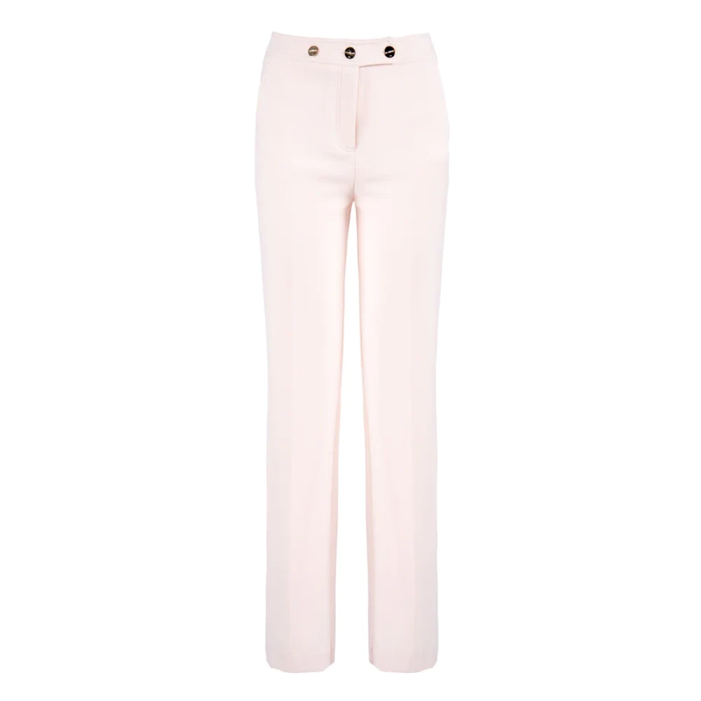 Nenette Ivory Flare Broek Beige Dames