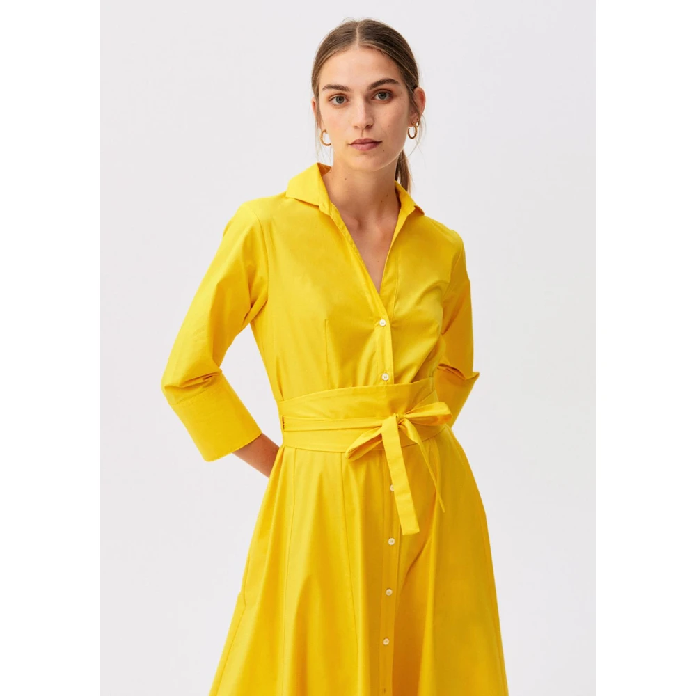 Rosso35 Chemisier Jurk Yellow Dames