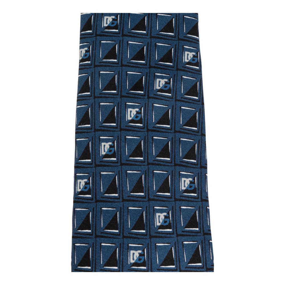 Dolce & Gabbana Gestreepte stropdas Blue Heren