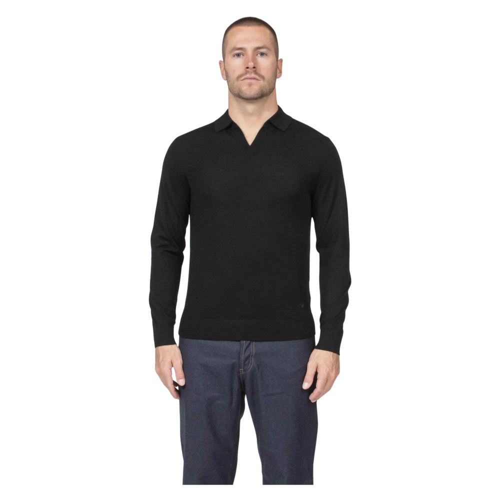 Emporio Armani Herren Schwarz Strickwaren, K, Xlgröße: