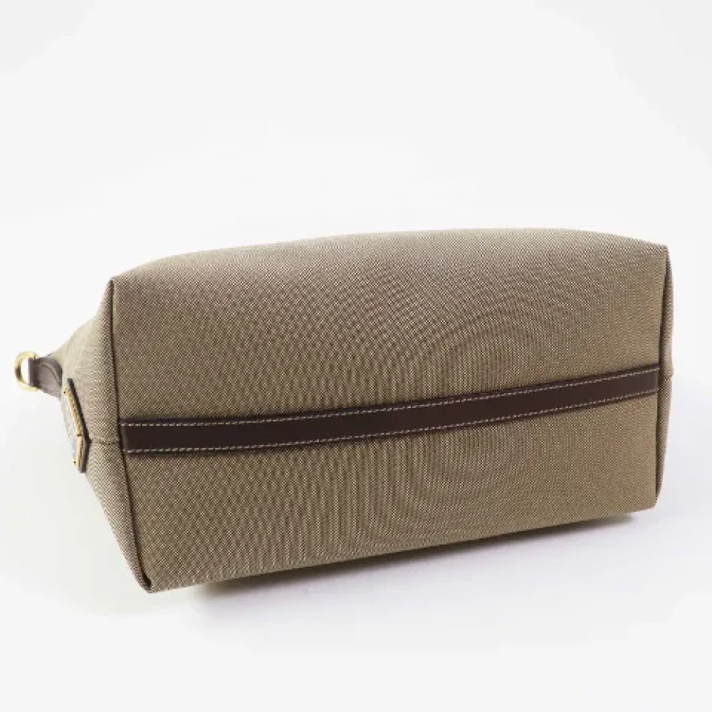 Prada Vintage Pre-owned Canvas handbags Beige Dames