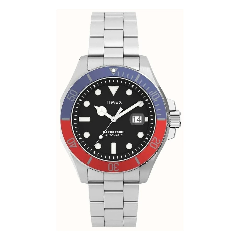 Timex Men's Gray Automatic Stainless Steel Watch - Watches - One Size - Accessories
